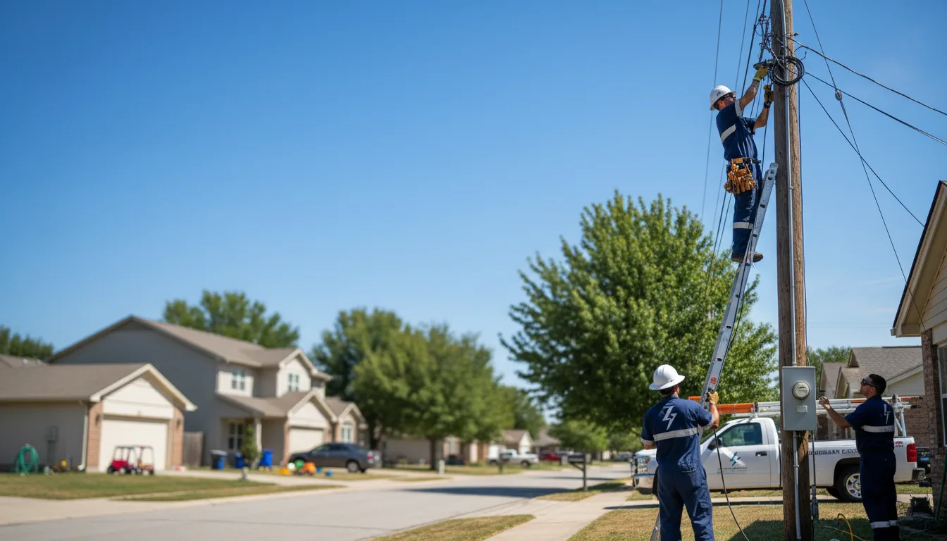 Residential electrician providing installation services in Dannebrog, NE